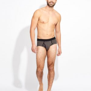 Men's Charcoal Heather Brief S