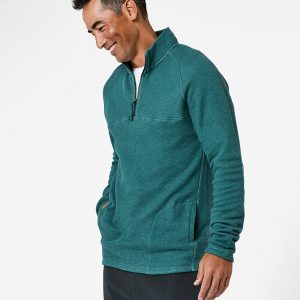Men's Mallard Heather 1/4 Zip Pullover S