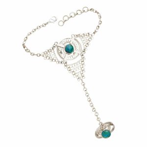 Peruvian Turquoise Hand Chain - Peruvian Turquoise Hand Chain