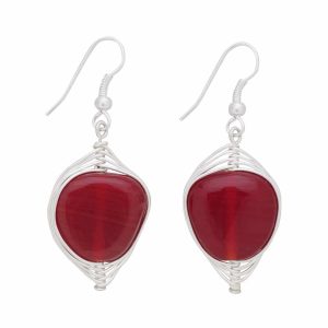 Vibrant Glass Beads Earrings - Rapt Heart Earrings