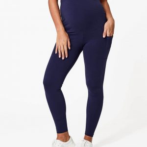 Women's Midnight Navy Maternity Pocket Legging XL