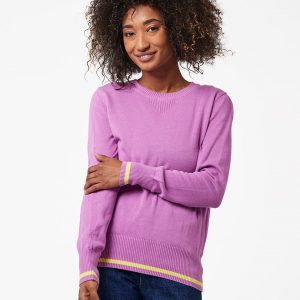 Women's Orchid/Limeade Pop Sweater Sweatshirt M