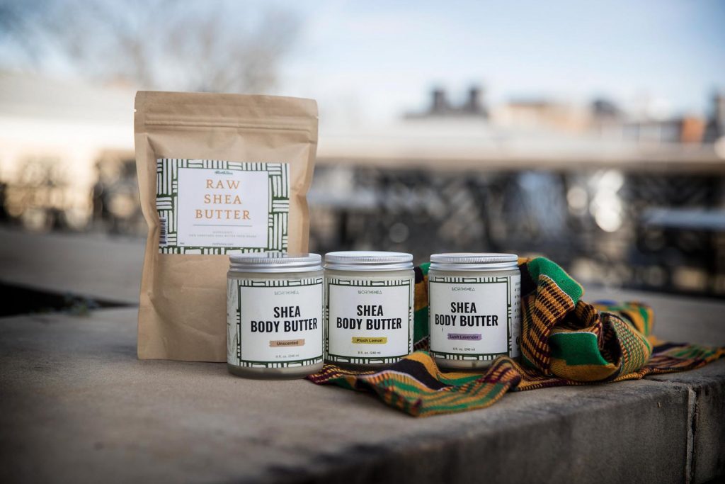 northshea body shea butter sustainable giveback